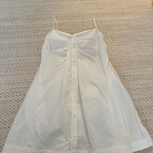 Jonathan Simkhai Kendall Button Dress White